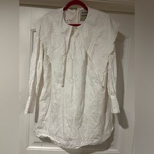 Damson Madder Candice Collared Mini Dress size 10 from Anthropologie